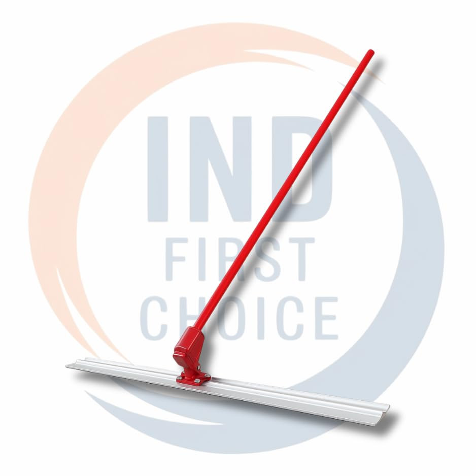 IND FIRST CHOICE Bull Float | 2 Meter Aluminium Blade | Concrete Surface Finishing Tool | Adjustable Handle | Heavy-Duty Bull Floater for Construction Sites